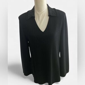 St. John Evening Santana Knit Tunic Top